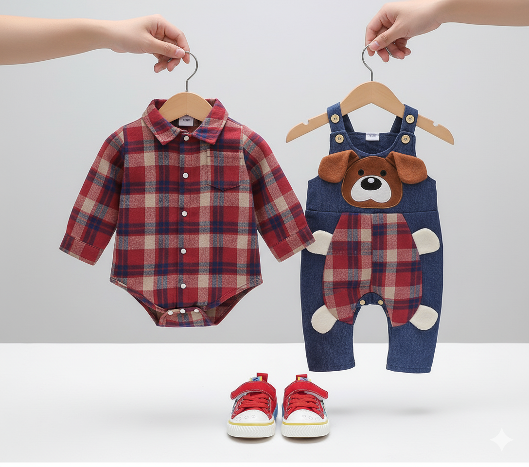 طقم كامل من قطعتين وحذاء رياضي