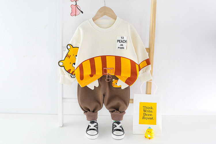 طقم من قطعتين شتوي دافئ للأطفال