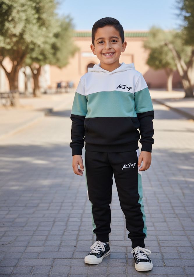 طقم كاجوال رياضي للأطفال.. أسلوب عصري وخفيف الحركة