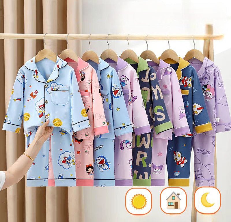 بيجاما أطفال بطبعات كرتونية