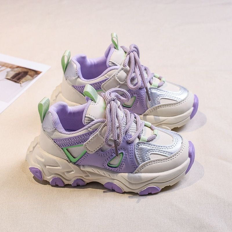 حذاء رياضي بنعل عالي وألوان مبهجة للاطفال