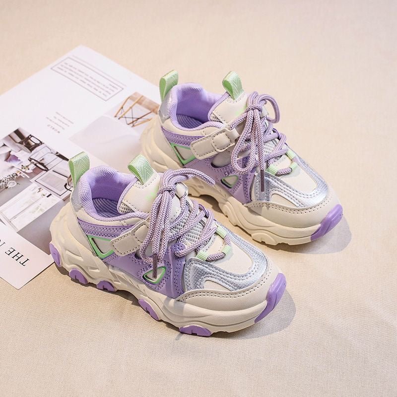 حذاء رياضي بنعل عالي وألوان مبهجة للاطفال