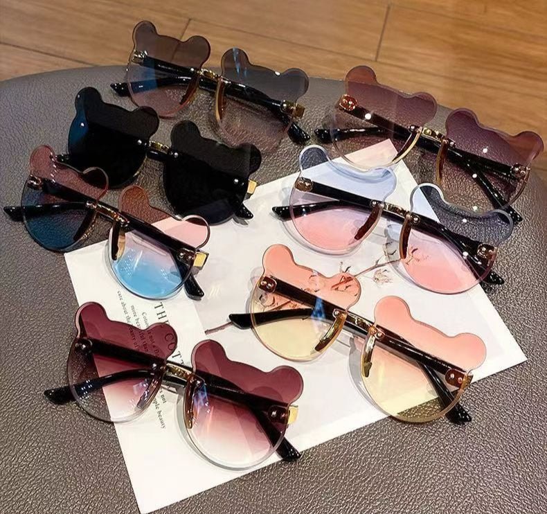 أربعة ألوان مختلطة نظارات شمسية بتصميم دب للاطفال