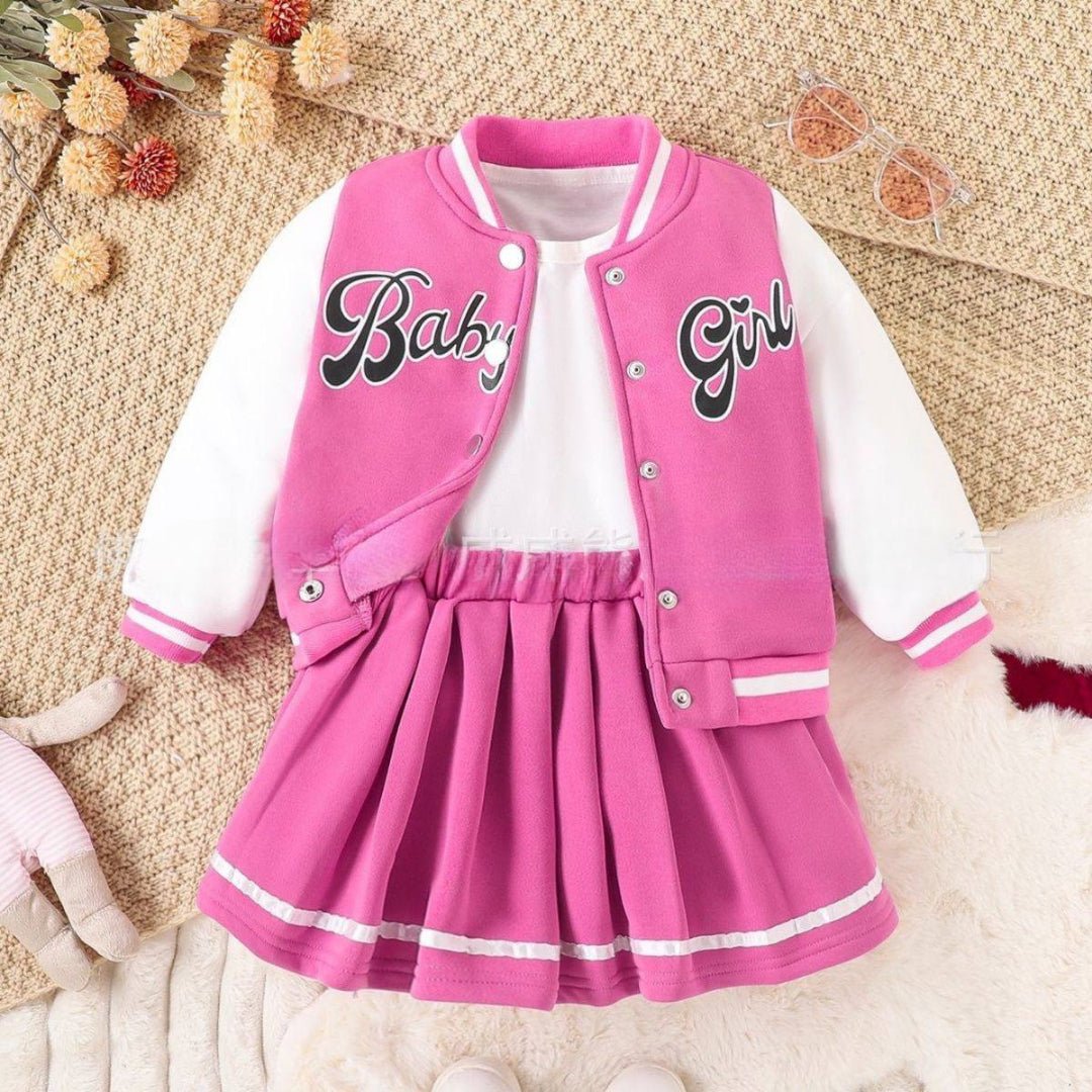 تنورة وجاكيت " "Baby Girl" قطعتين