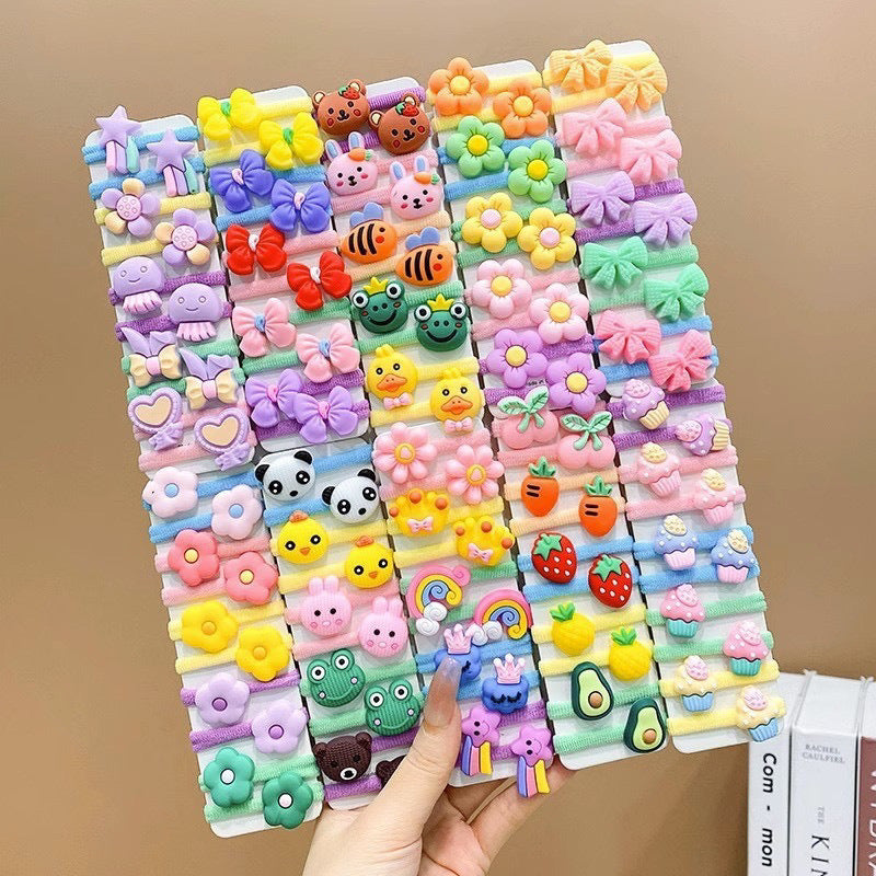 100 piezas de cintas para el pelo para niñas.