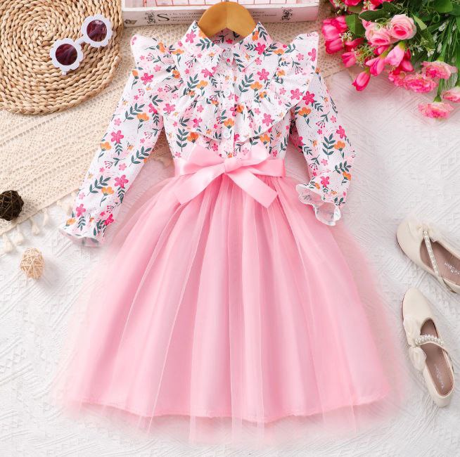 فساتين التول والورود أناقة بألوان مبهجة وتصميم ساحر