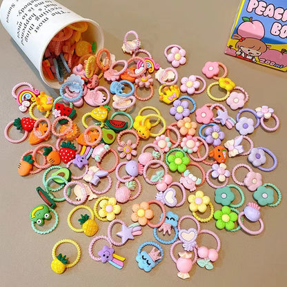 100 piezas de cintas para el pelo para niñas.