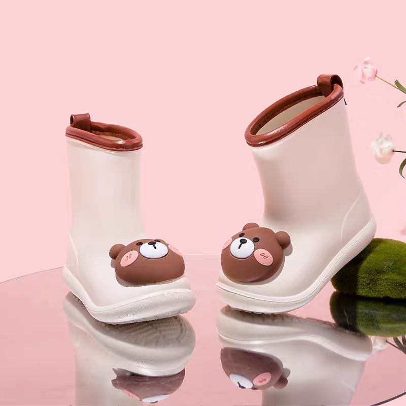 أحذية مطر للأطفال برسومات حيوانات كرتونية - DeerChic