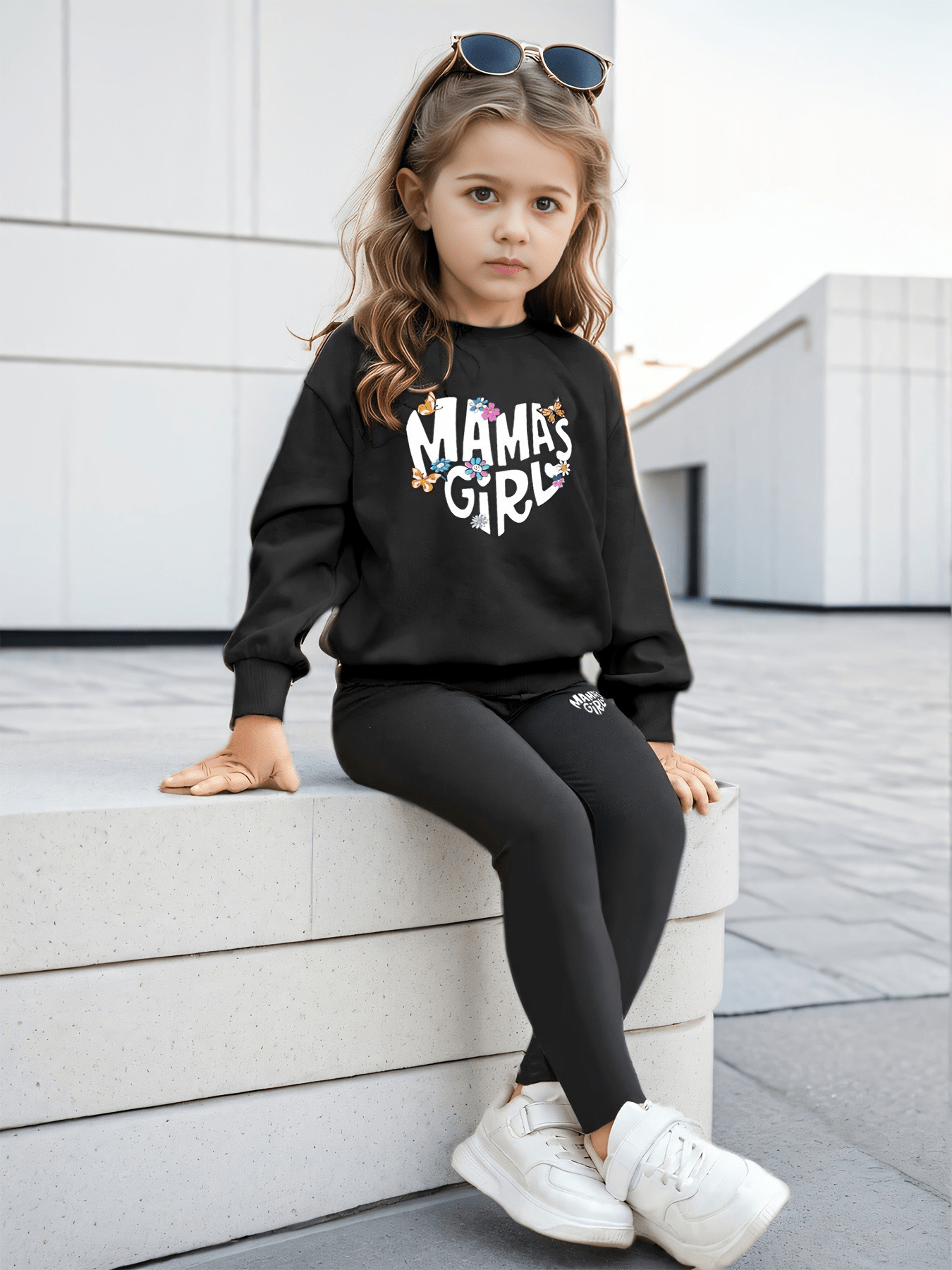 بقطن ناعم للبنات“Mama’s Girl” طقم - DeerChic