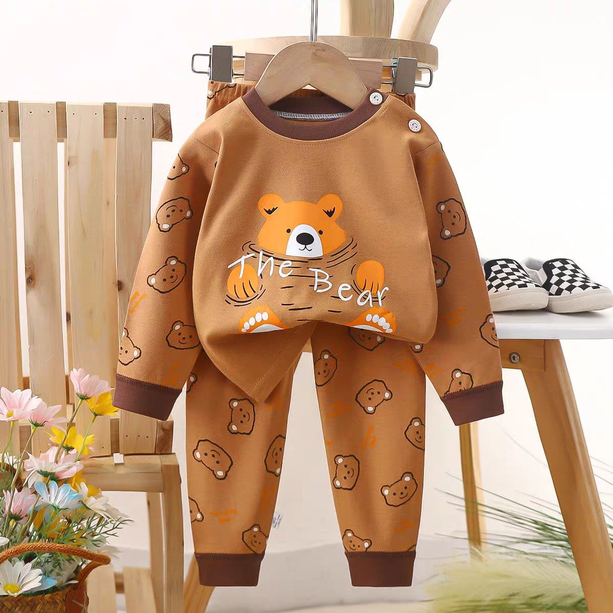 بيجامة أطفال قطعتين تصميم كرتوني - DeerChic