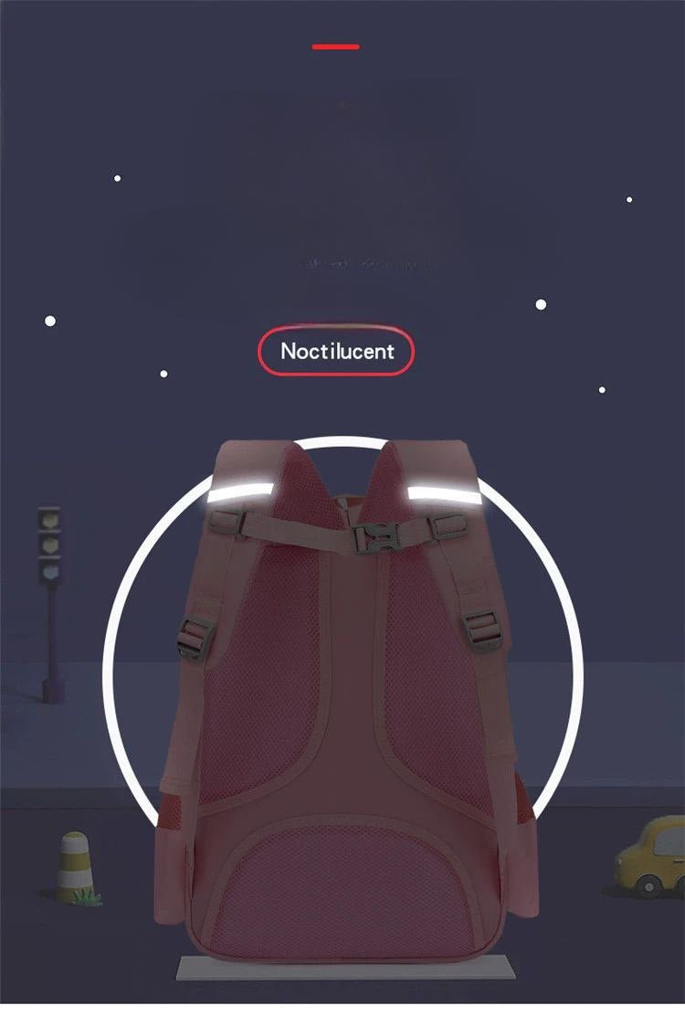 حقيبة مدرسية أطفال بطبعات كرتونية خفيفة - DeerChic