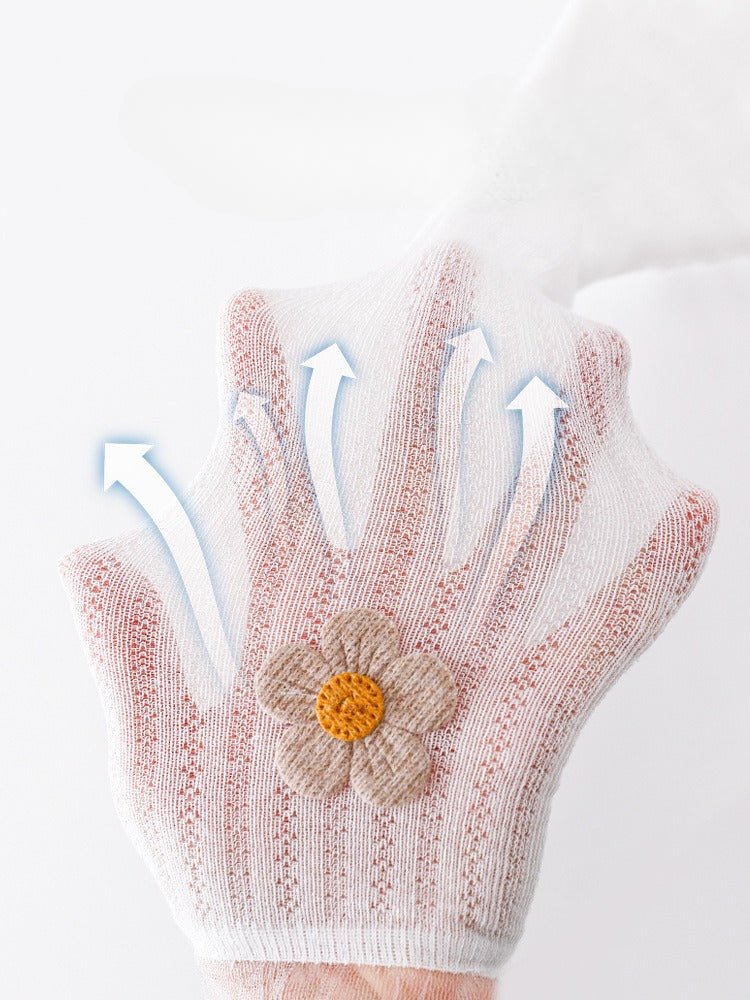 جوارب طويلة للبنات بفيونكة مخملية - DeerChic