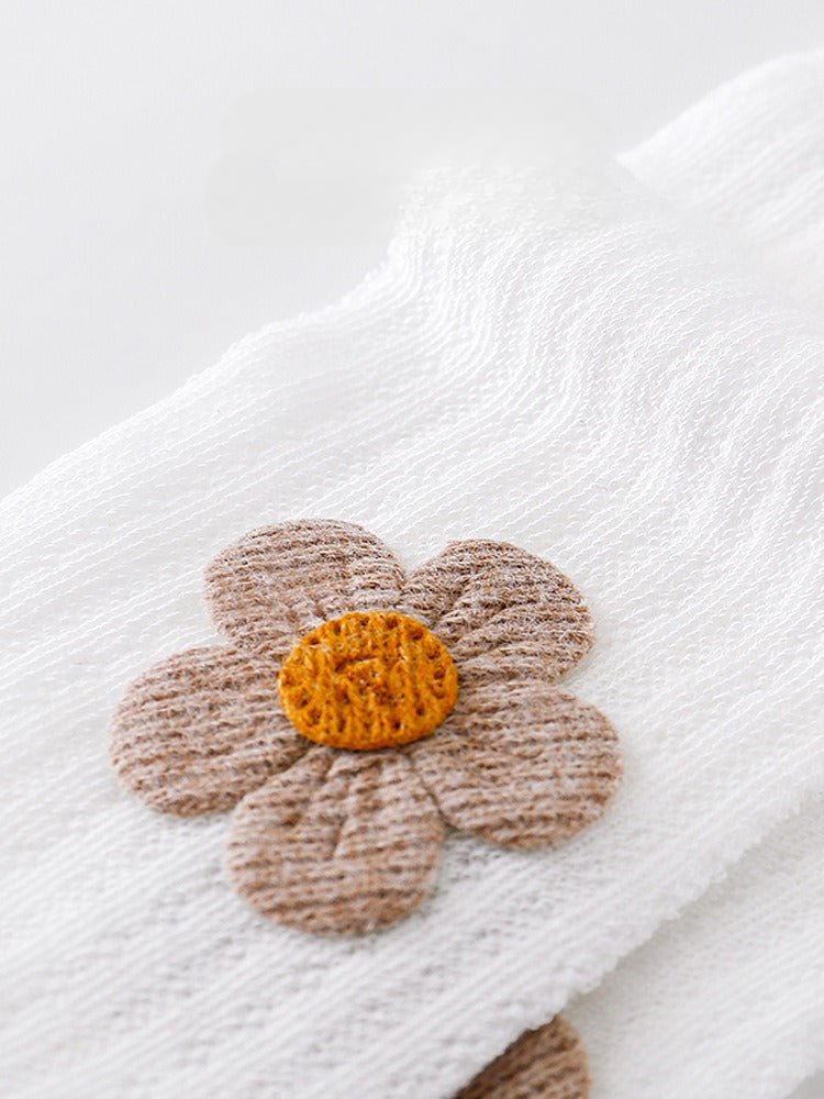 جوارب طويلة للبنات بفيونكة مخملية - DeerChic