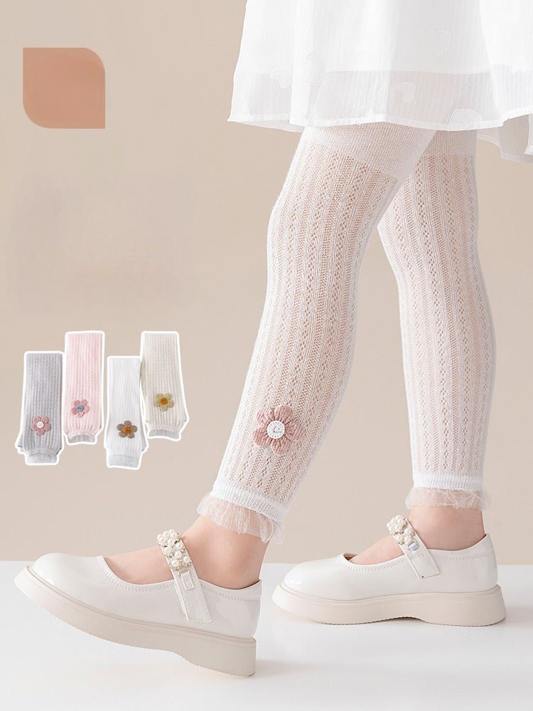 جوارب طويلة للبنات بفيونكة مخملية - DeerChic