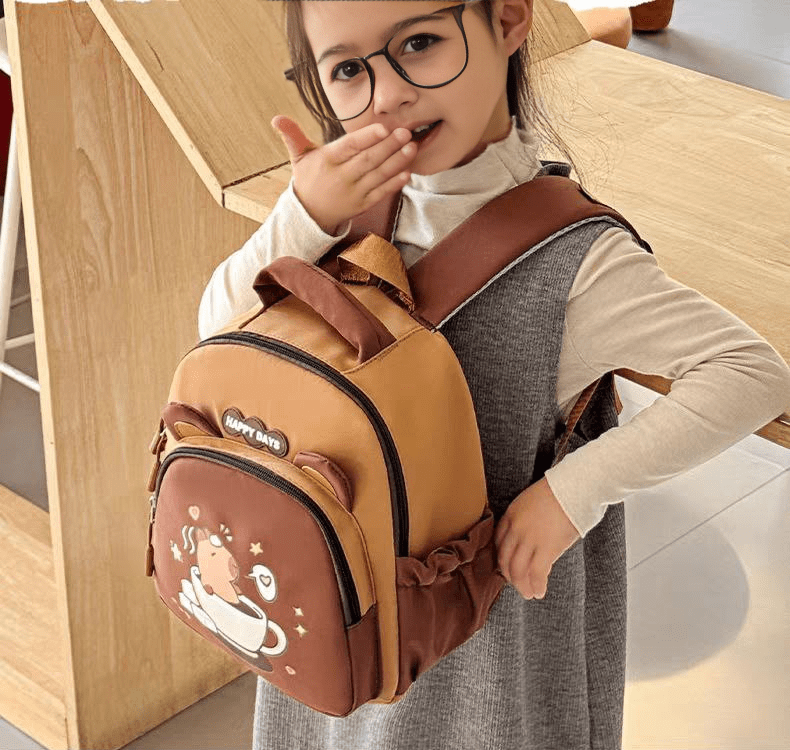 la crèche bébé -حقيبة ظهر مدرسية بطبعة دب