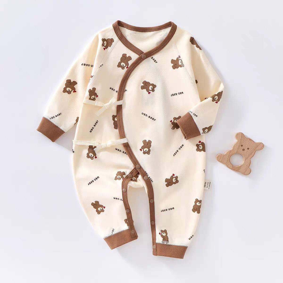 سالوبيت أطفال بطبعة دب قطن ناعم