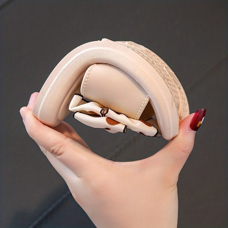 شباشب بتصميم فيونكة منقطة صيفي للبنات - DeerChic