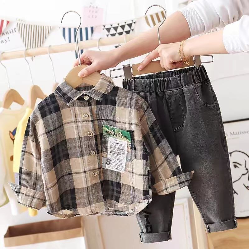 طقم كارو من قطعتين أنيق للأولاد