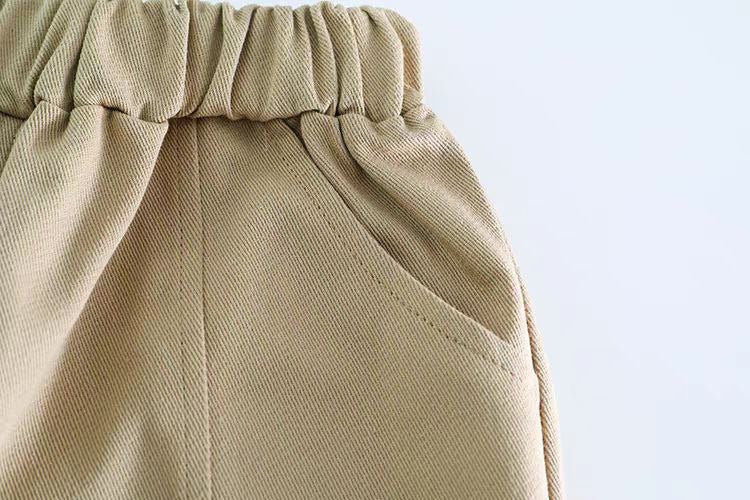 طقم خريفي بطبعة دب وربطة عنق للأولاد - DeerChic