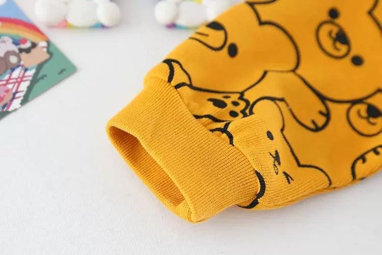 طقم قطعتين بطبعة دببة للأطفال - DeerChic