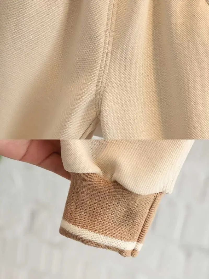طقم قطعتين دافئ بطبعة كرتونية للأطفال - DeerChic