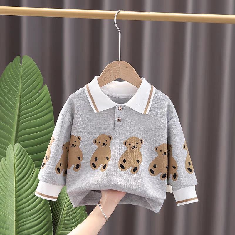 طقم قطعتين دافئ بطبعة كرتونية للأطفال - DeerChic