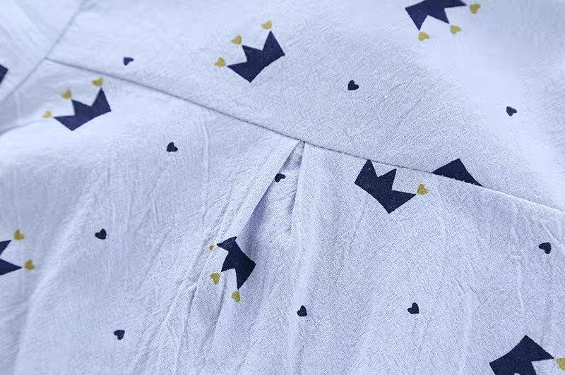 طقم صيفي من قطعتين بطبعة ديناصورات للأولاد - DeerChic